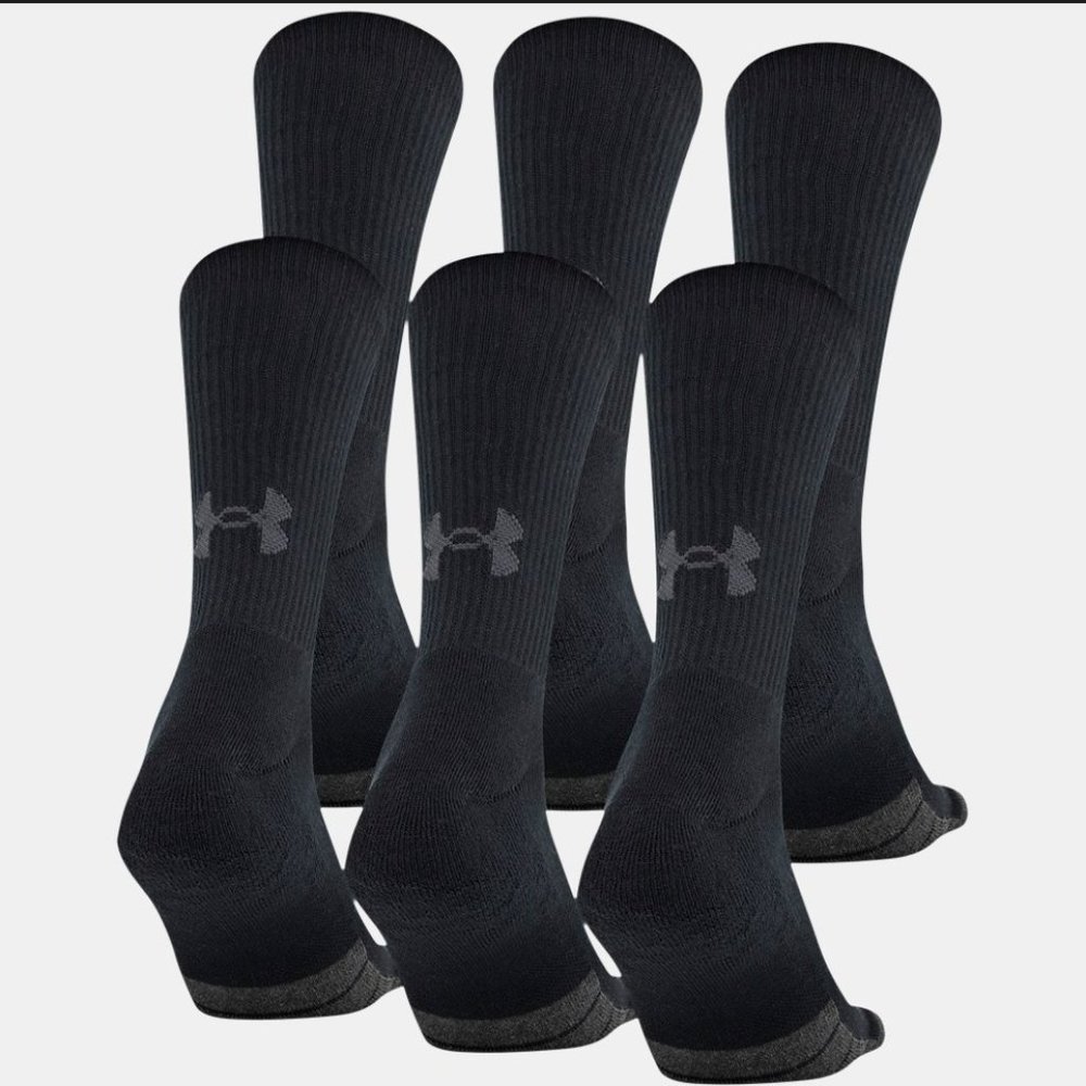 NWOT Under Armour Performance Tech Adult Socks Size 13-16 - 2 Pairs